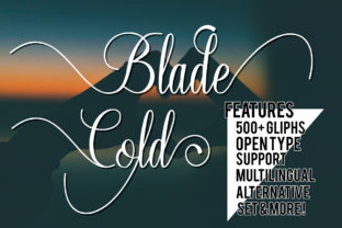 Blade Cold: A Sophisticated Script Font for Web Design
