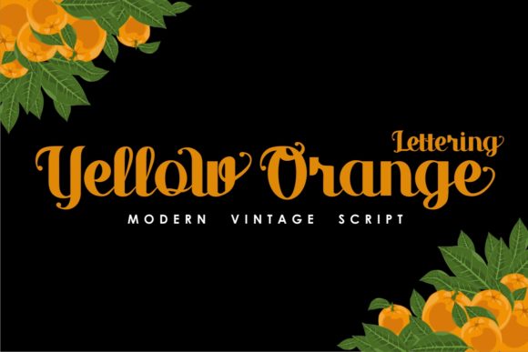 Bring Authentic Spark to Your Designs with Yellow Orange Font