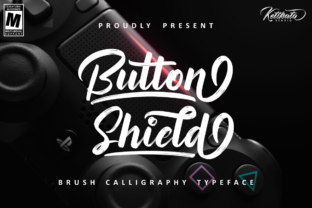 Button Shield Font: A Bold Handwritten Brush for Editorial Character