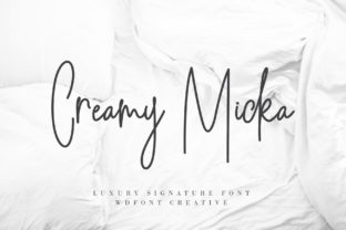 Creamy Micka: A Luxurious Font for Editorial Design