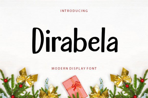 Dirabela: A Bold Handwritten Font for Editorial Elegance