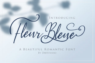 Fleur Bleue: A Romantic Script Font for Elegant Publishing