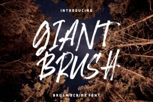 Giant Brush: A Bold and Powerful Handwritten Font for Web Design