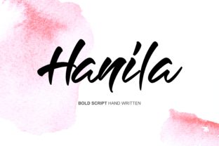 Hanila: A Handwritten Font for Creative Makers