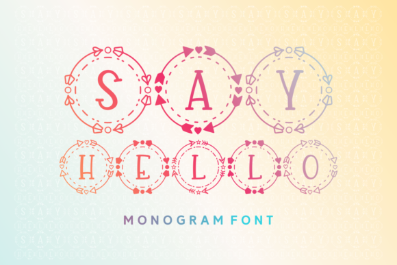 Introducing Say Hello: A Charming Monogram Font