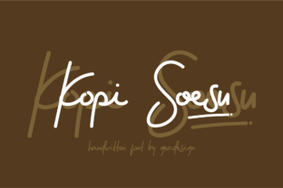 Kopi Soesu: A Handwritten Font for Modern Campaigns