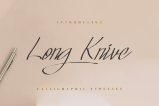 Long Knive: A Sophisticated Handwritten Font for Editorial Projects