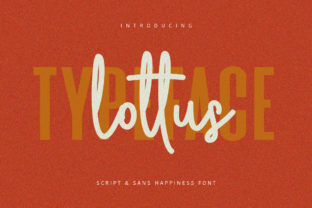 Lottus: A Beautiful Script Handwritten Font for Editorial Design