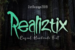 Realiztix: A Playful and Spooky Script Handwritten Font