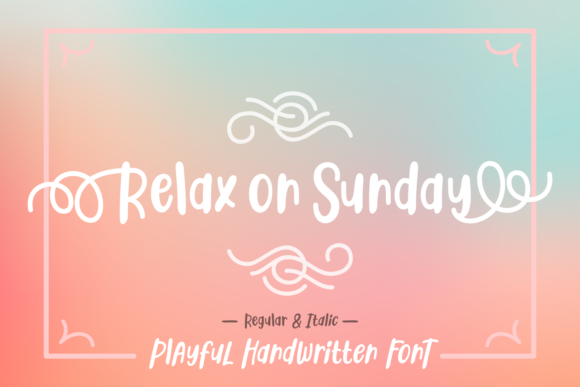Relax on Sunday: A Light Editorial Font for Readable Content