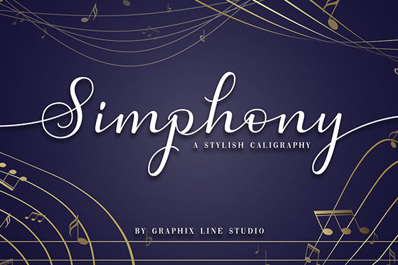 Simphony: A Magical Handwritten Font for Crafters